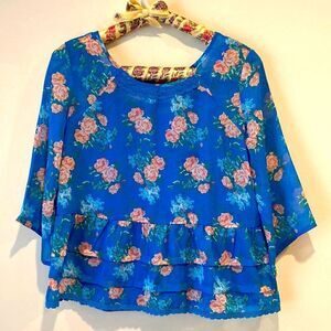 Mudd Flora Blouse Size 14.5